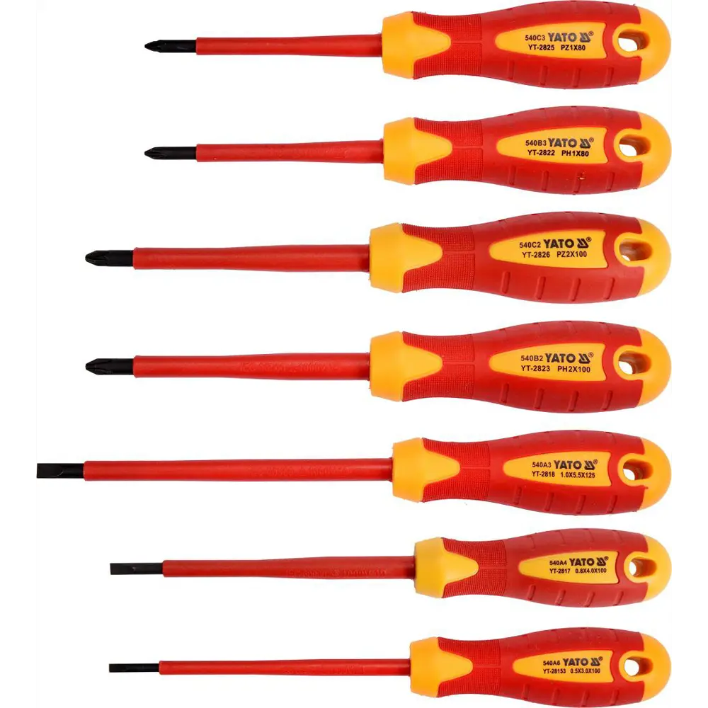 Набор диэлектрических отверток Yato SLYT-2828, 7шт