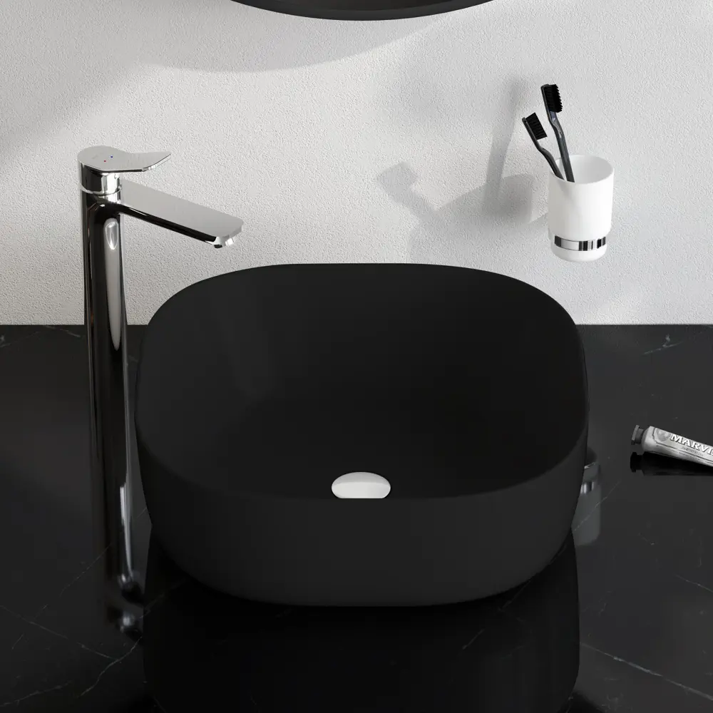 AM.PM Struktura — черная керамическая раковина для столешницы 88999699 STLM-0995520 - Вид №4