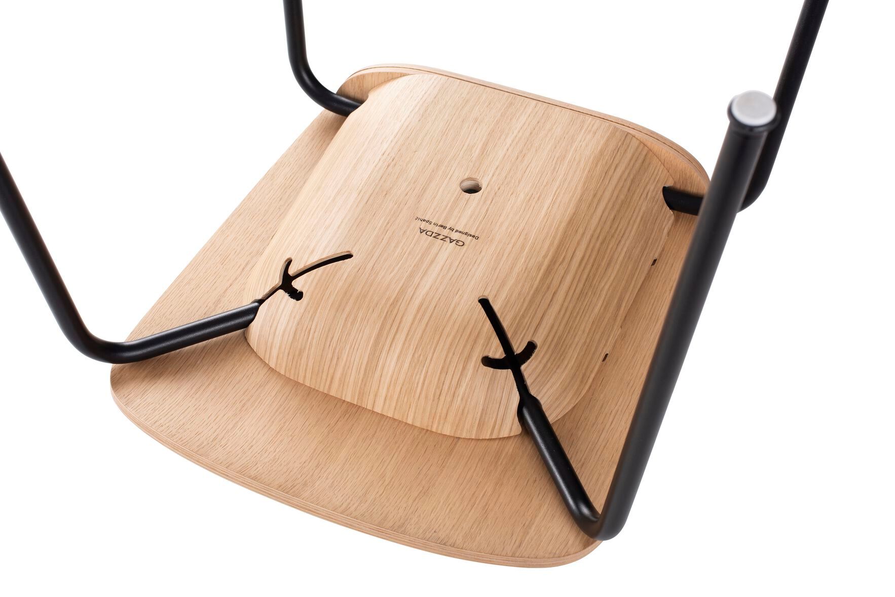 Штабелируемый дубовый стул с мягким сиденьем Gazzda Book ARCH-00145460 - Вид №2