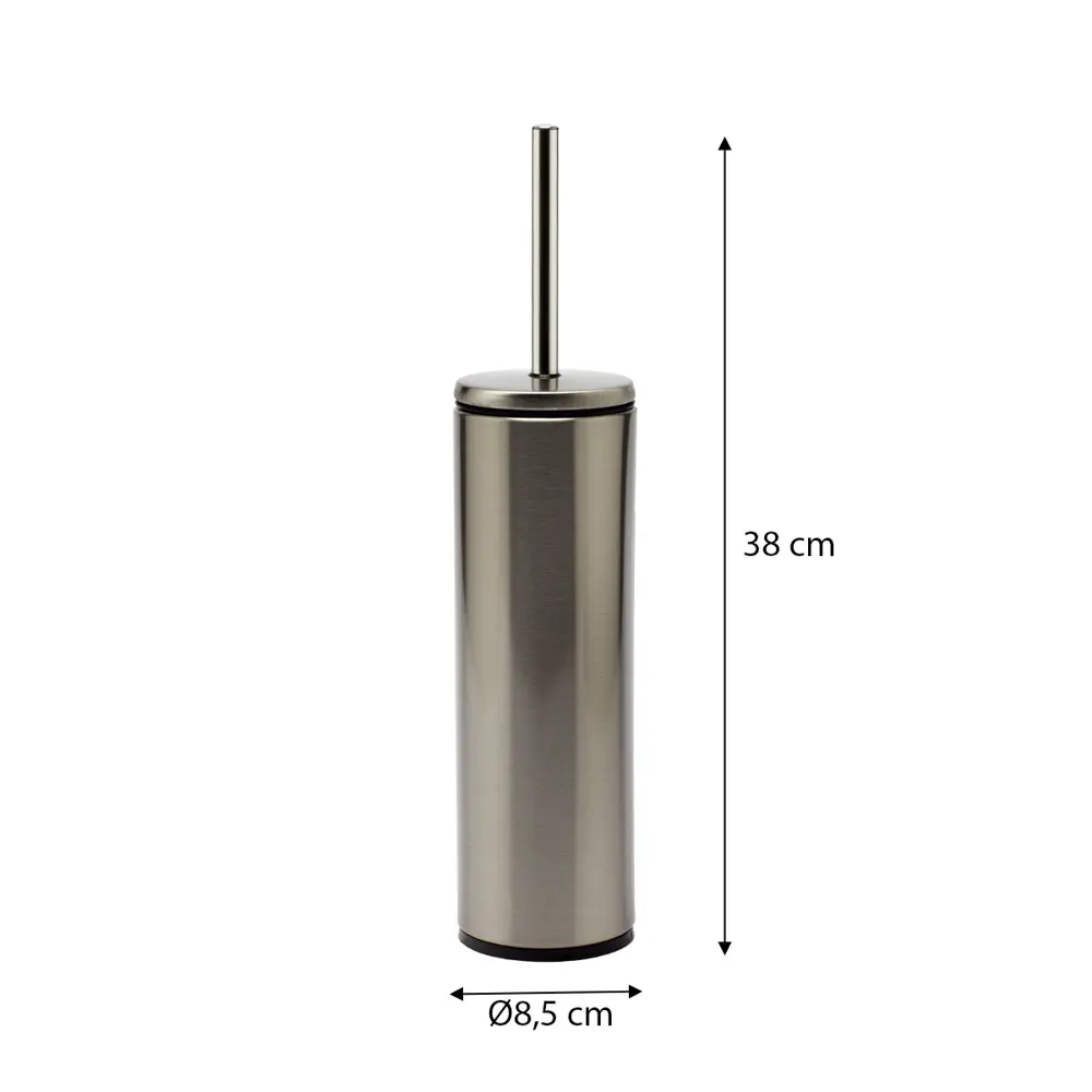 Ершик для унитаза Primanova M-E42-30-06 цвет матовый хром/черный STLM-2052920 - Вид №1