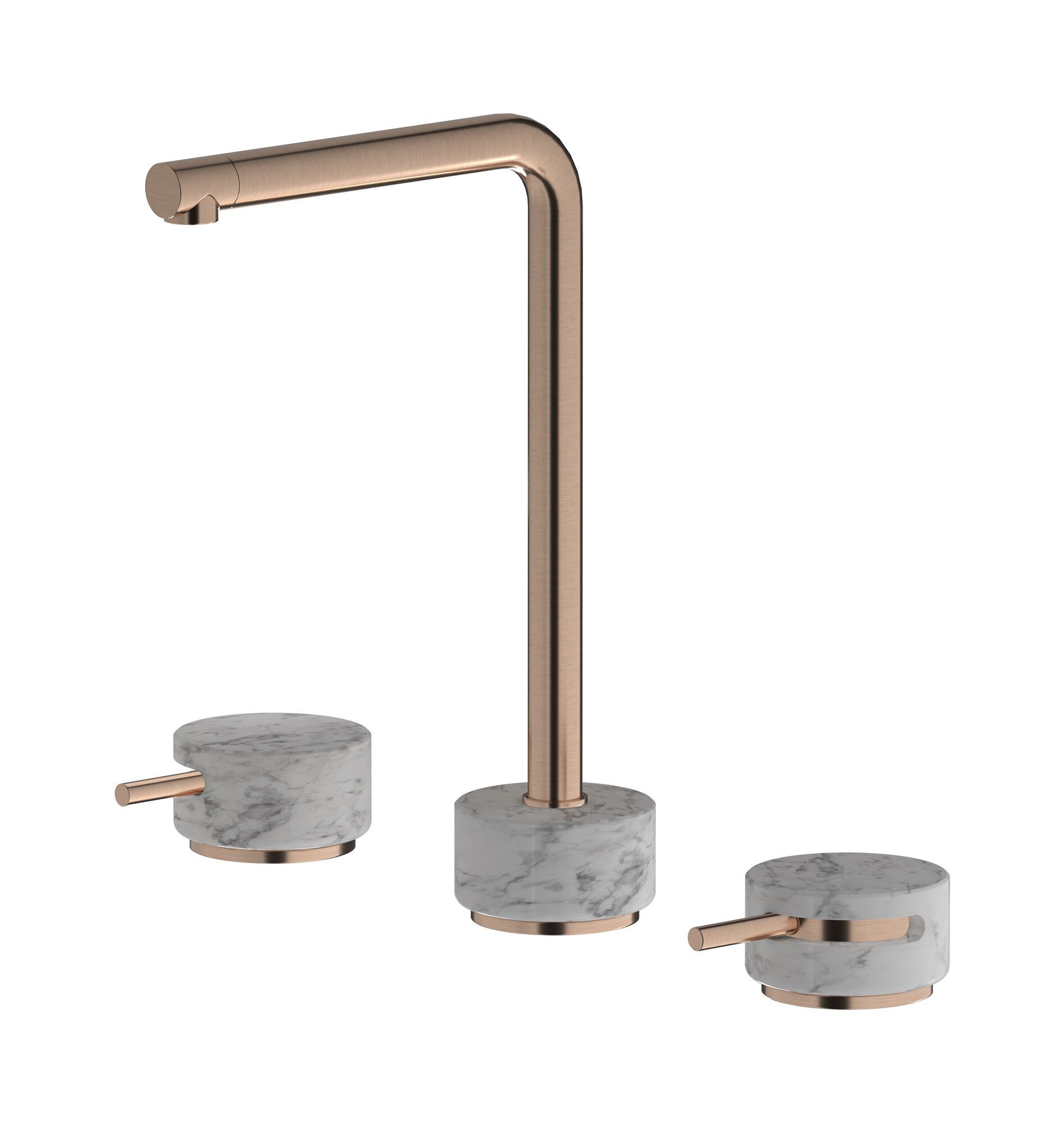 Смеситель для раковины с 3 отверстиями для мраморной столешницы IB мрамор + мрамор Elle ARCH-00027172 - Вид №20