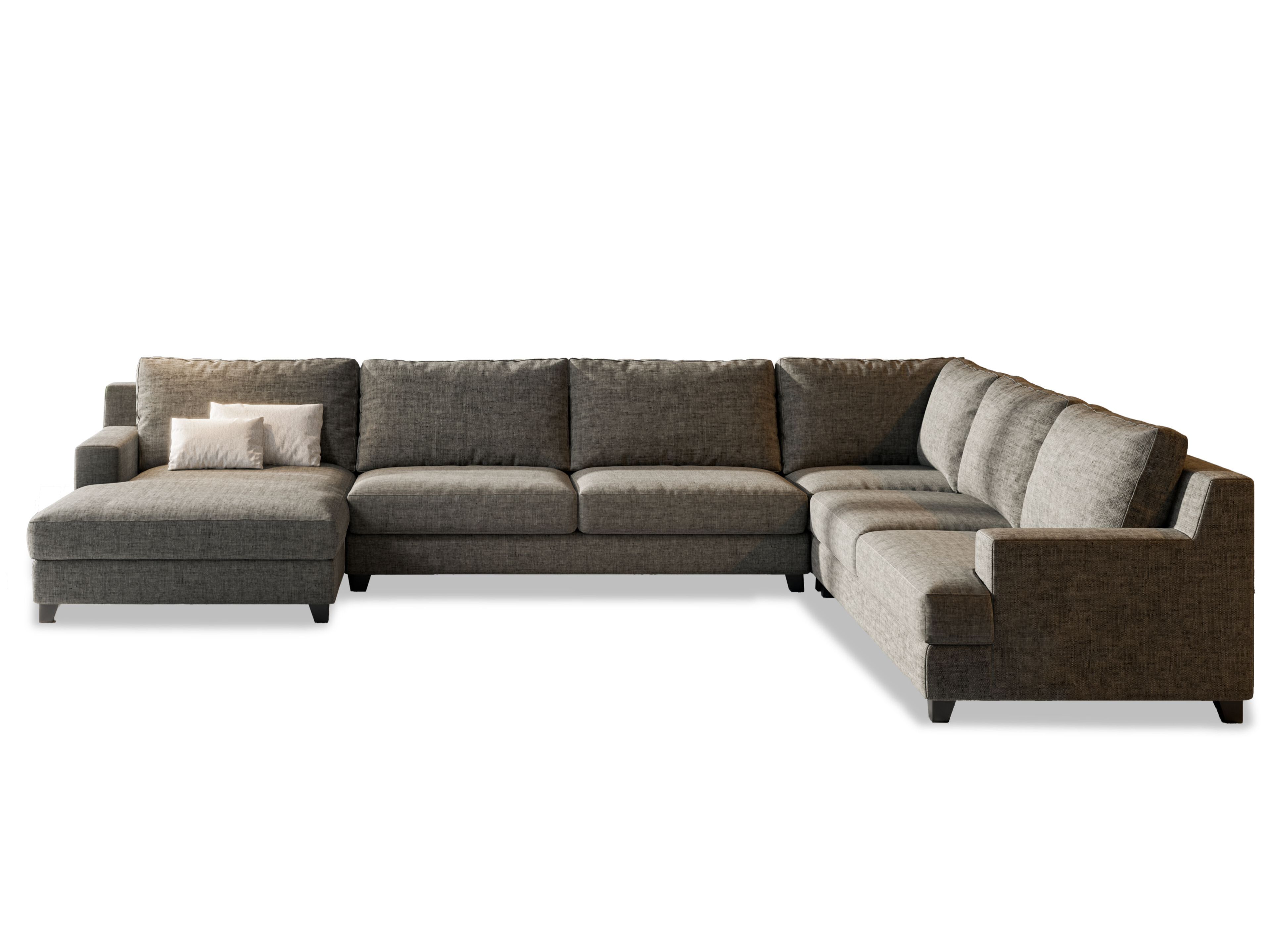 Секционный диван из кожи или ткани Vibieffe 400 SENZA TEMPO ARCH-00056451