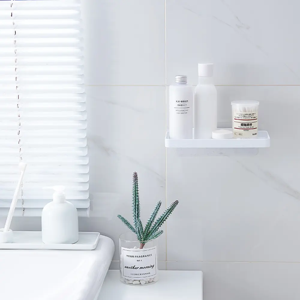 Полка для ванной пластик 11x22 см цвет белый Santreyd нет STLM-2008968 - Вид №2