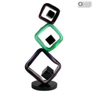 4403 ORIGINALMURANOGLASS Скульптура Энигма - муранское стекло OMG 40 см