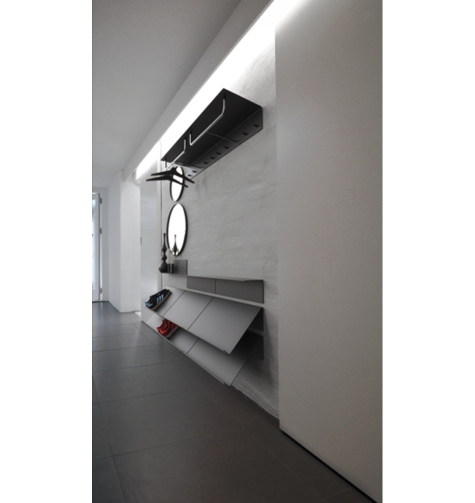 FROST Вешалка для верхней одежды UNU 1000 » черный / черный Алюминий / нержавеющая сталь Черный U4017-BB  - Вид №2