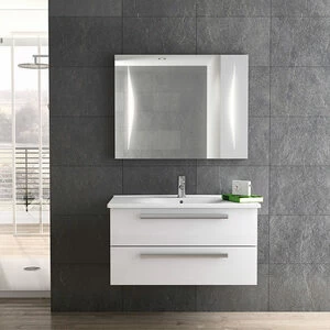 Композиция № 3 Essento Collection комплект мебели для ванной комнаты Burgbad
