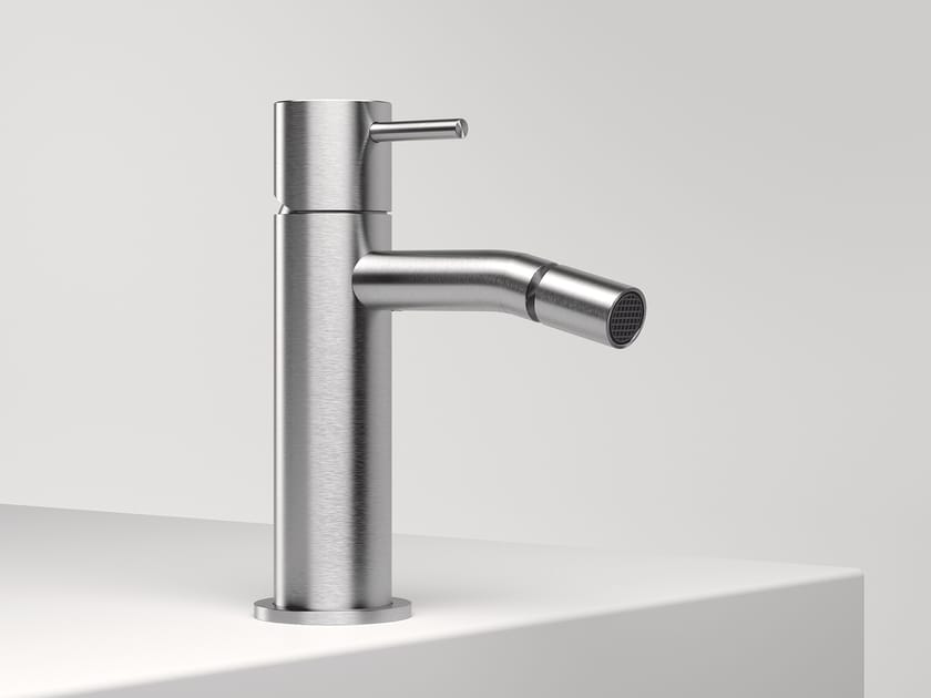 Смеситель для биде из нержавеющей стали с поворотным горлышком Zazzeri Z316 MONO ARCH-00007145