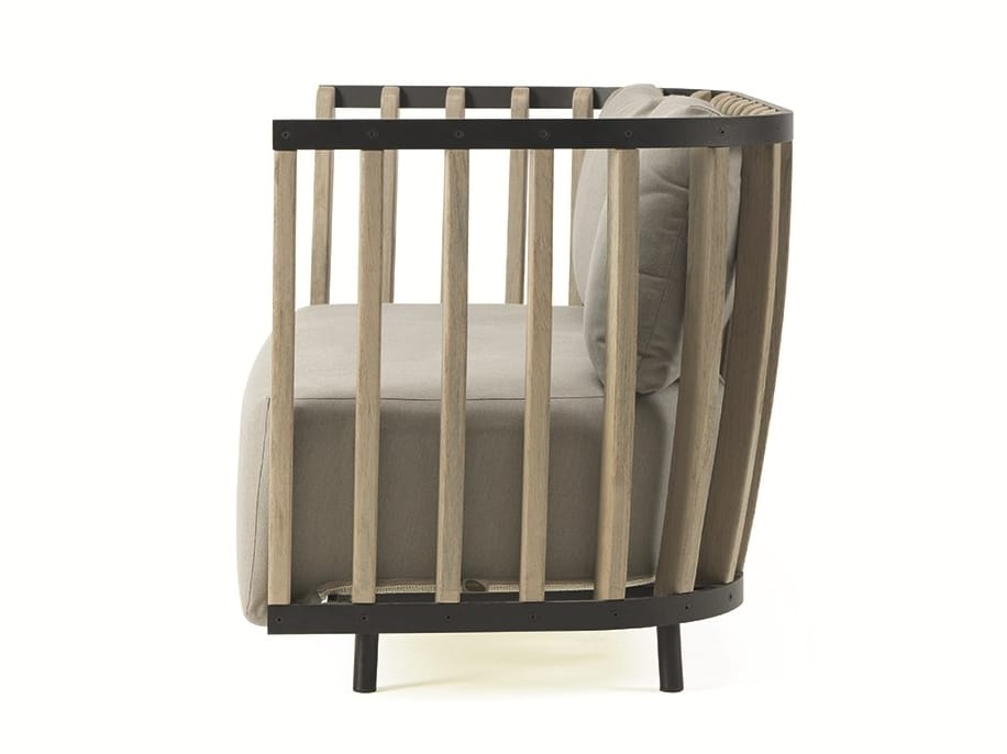 Садовое кресло из тикового дерева с подлокотниками Ethimo ARCH-00134763 - Вид №9