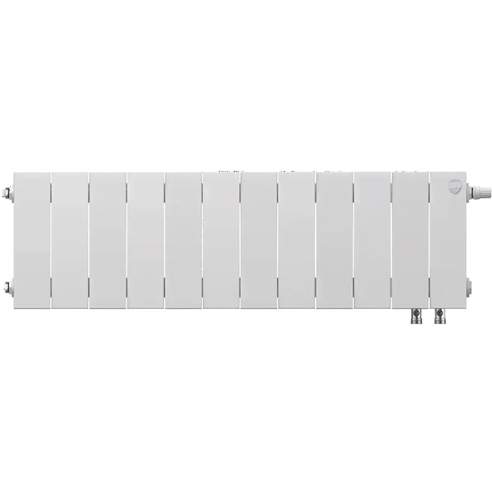 Радиатор секционный Royal Thermo Pianoforte VDR 200/100 12 секций нижнее правое подключение биметалл белый STLM-2021895