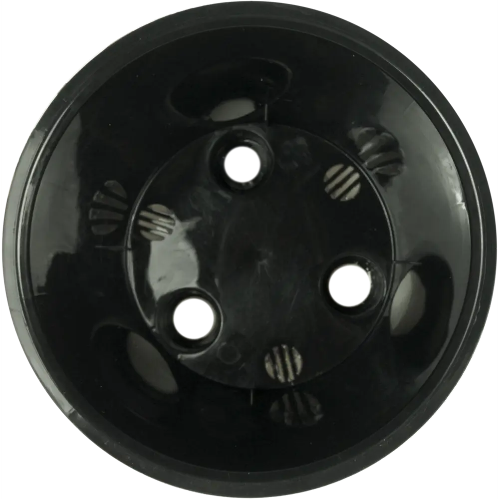 Горшок цветочный Ingreen Фиджи Зигзаг ø16 h14.5 см v1,6 л пластик чёрный/белый STLM-2125605 - Вид №3