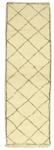 AFOLKI Прямоугольный шерстяной коврик с длинным ворсом и геометрическими фигурами в современном стиле Beni ourain Taa1061be