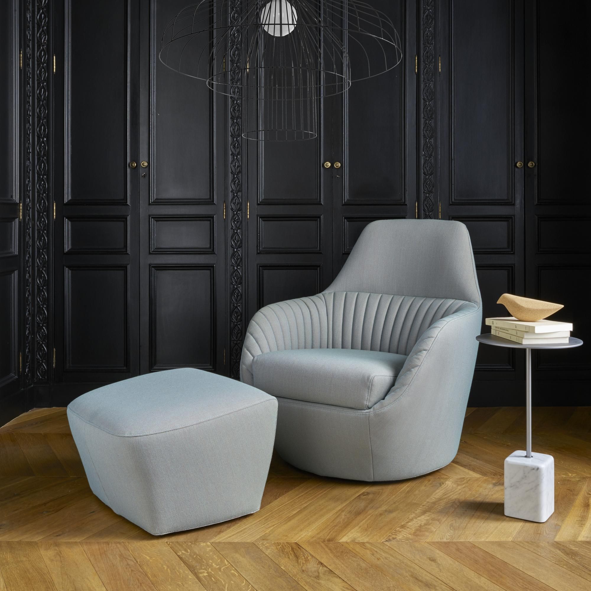 Высокий круглый стальной журнальный столик Ligne Roset CUPIDON ARCH-00047503 - Вид №1