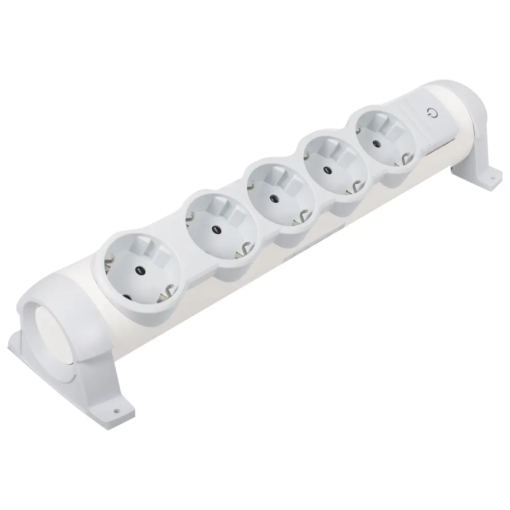 Колодка для удлинителя Legrand 5 розеток с заземлением 3500 Вт цвет белый STLM-2133225 - Вид №1