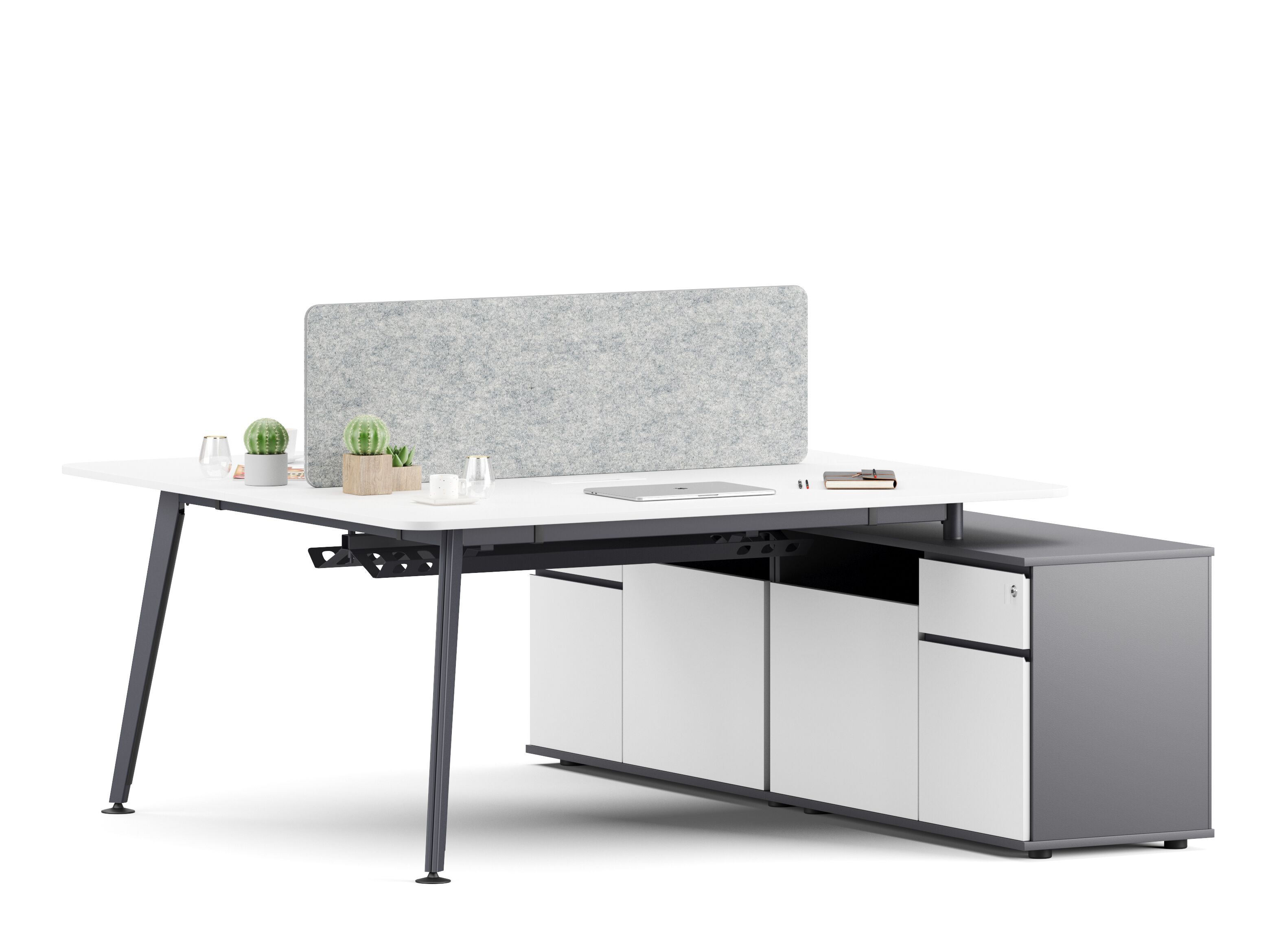 Деревянный угловой стол с ящиками Ersa Флорес ARCH-00016437 - Вид №1