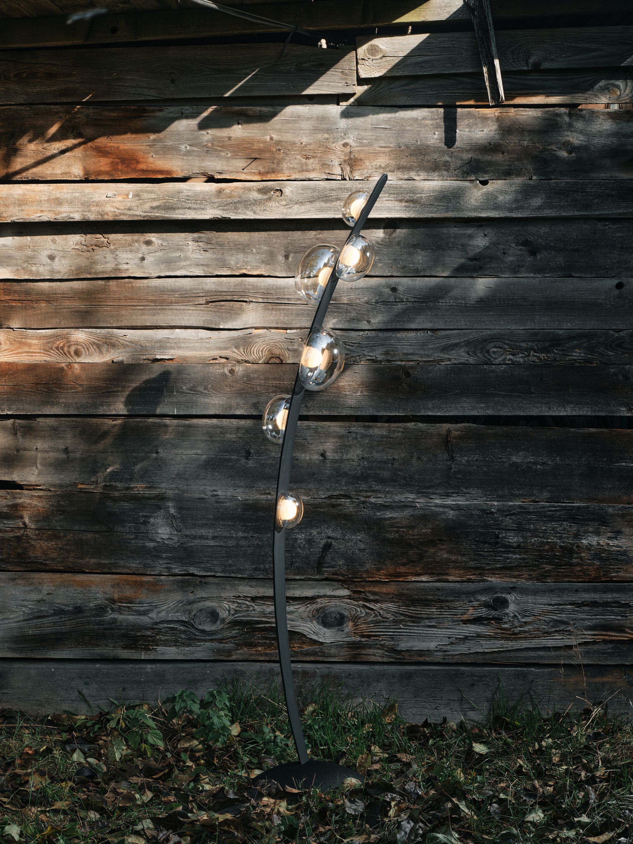 Светодиодный торшер из веганской кожи и выдувного хрусталя bomma Dew Drops ARCH-00062435 - Вид №12