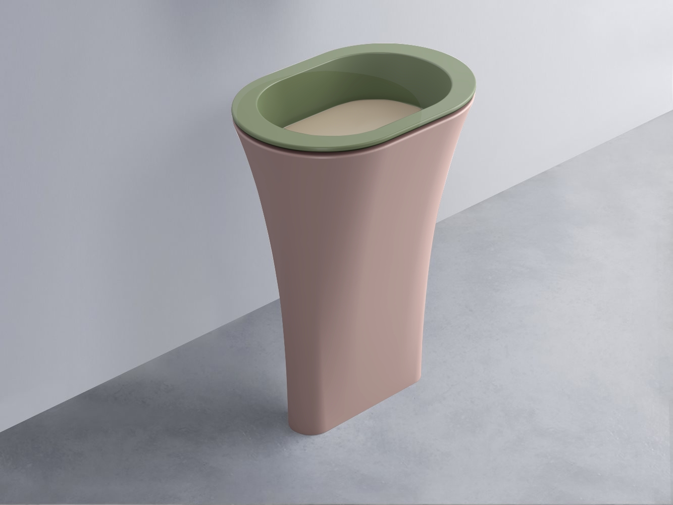 AMLA65-AG+AMPILO-AV+AMCOLO-CP Раковина Amedeo Ovale отдельностоящая cielo Enjoy + Amedeo Ceramica Cielo