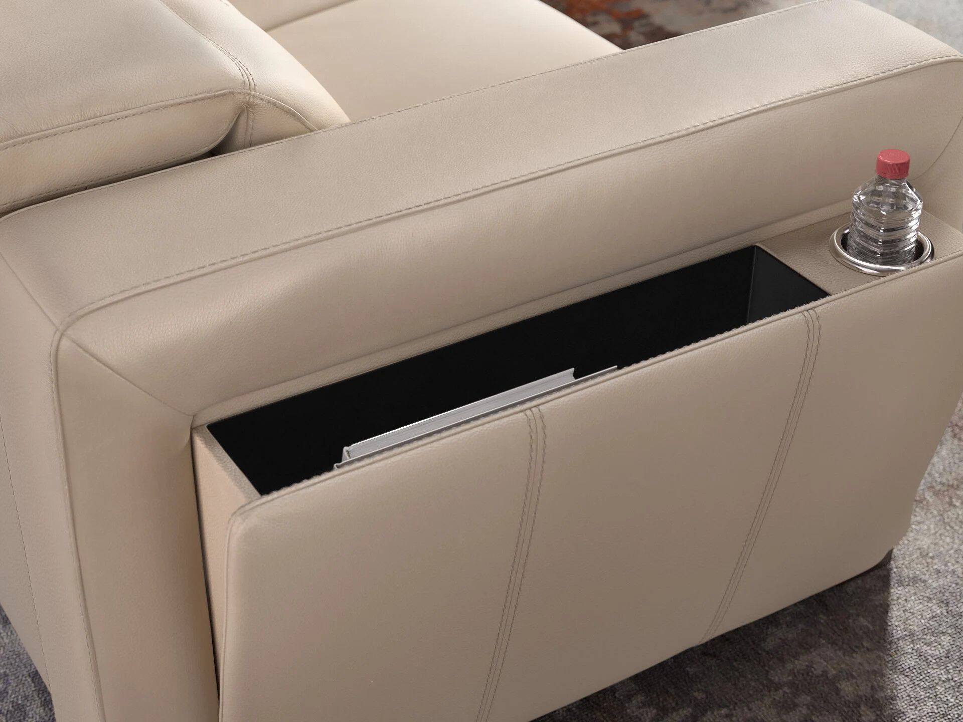 2-местный кожаный диван Sofanella Ancona Kino ARCH-00072346 - Вид №4