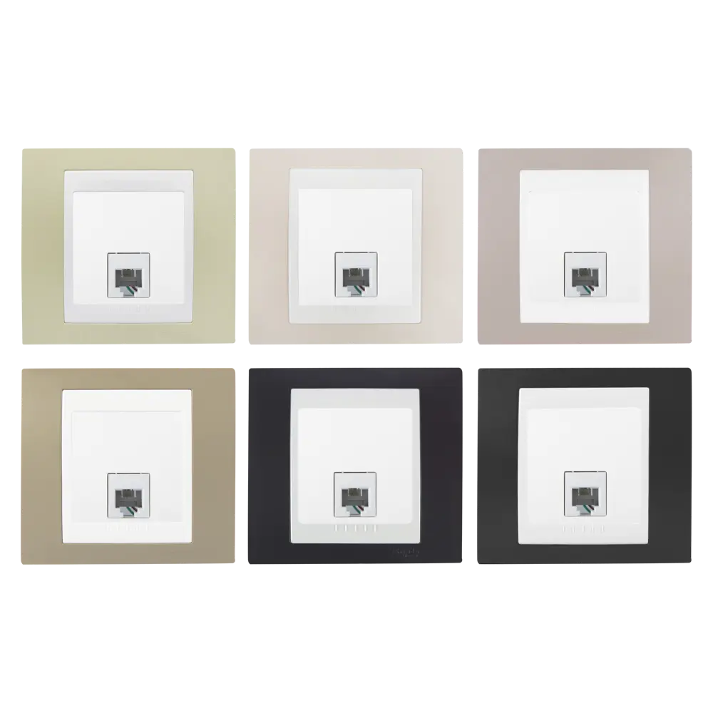 Телефонная розетка встраиваемая Systeme Electric Unica RJ11, цвет бежевый STLM-2069368 - Вид №1