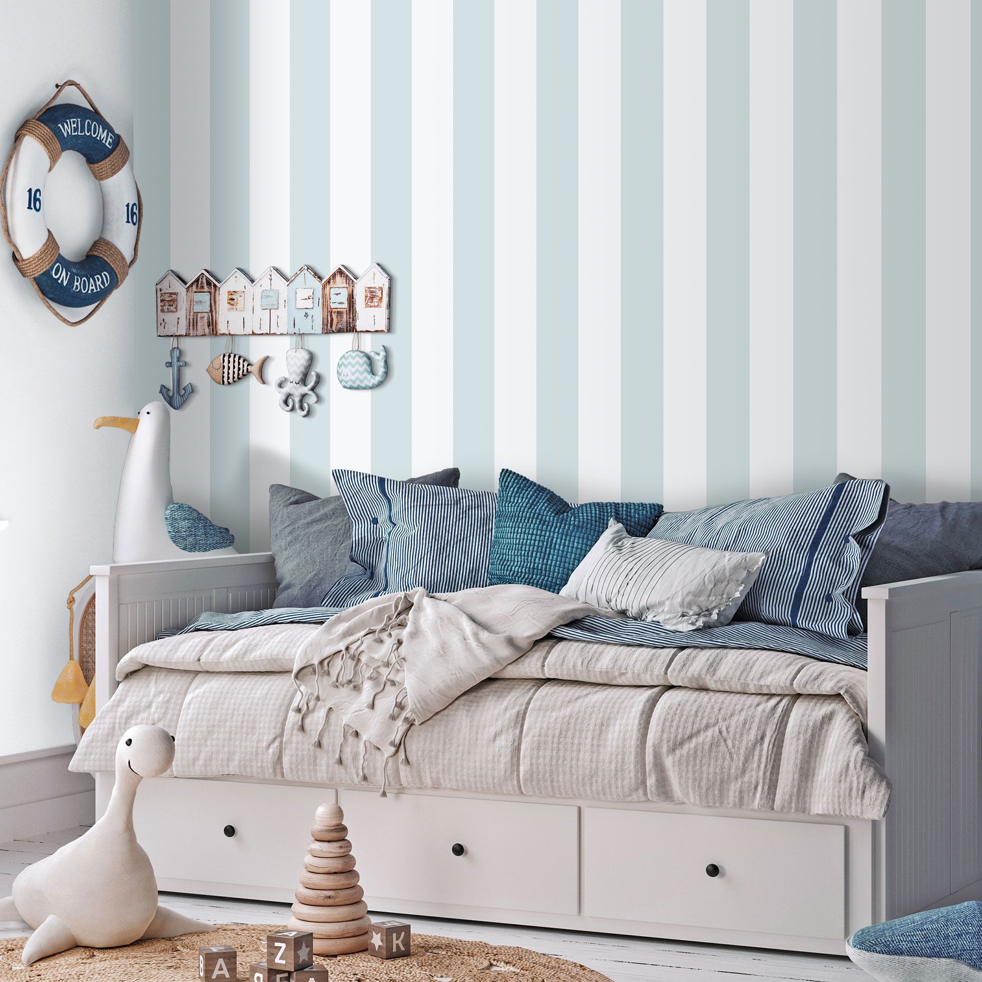 Полосатые обои для детей ICH Enzo ARCH-00132391 - Вид №3