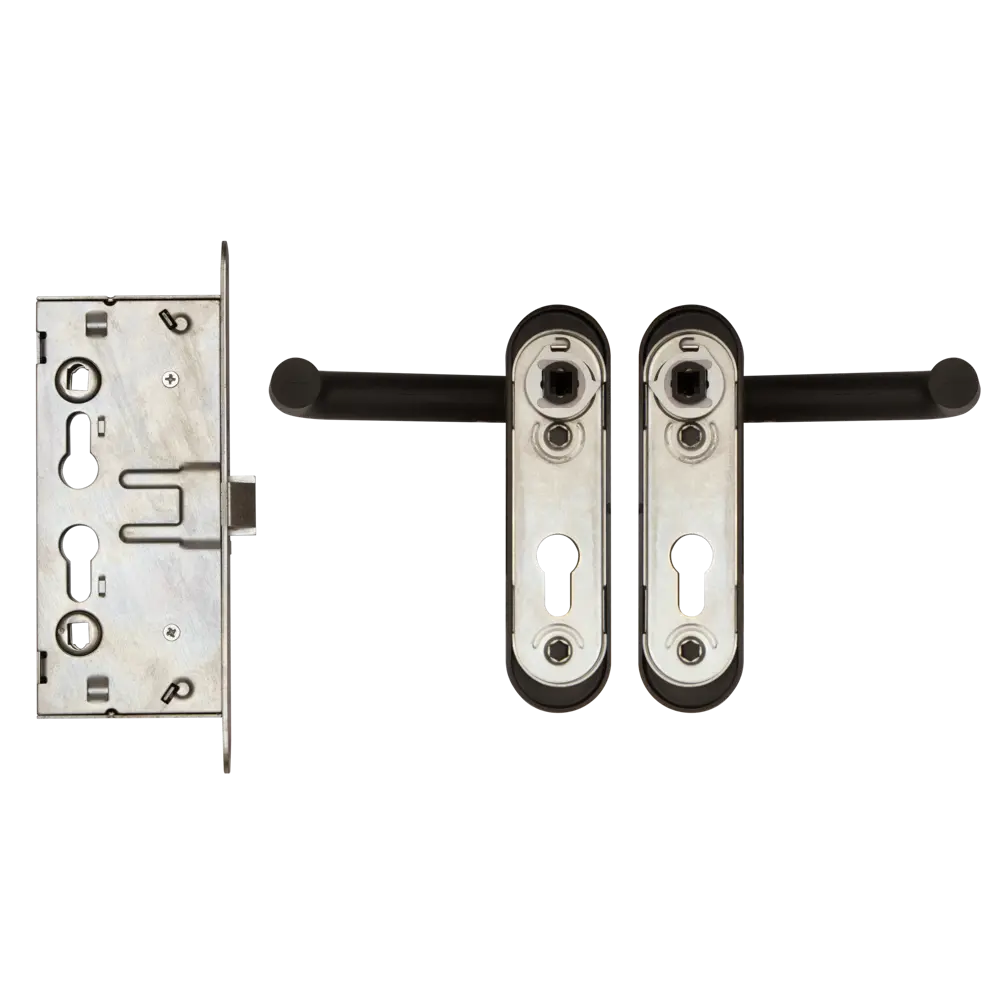 Замок врезной 772, цвет черный ЗЕНИТ STLM-2012656 - Вид №2