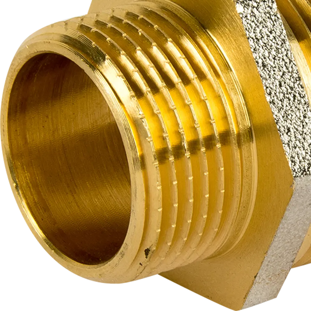 Ниппель переходной 1 1/4"x1" НР мм никелированная латунь 027-8977 81962416 STLM-2060085 Santreyd  - Вид №1