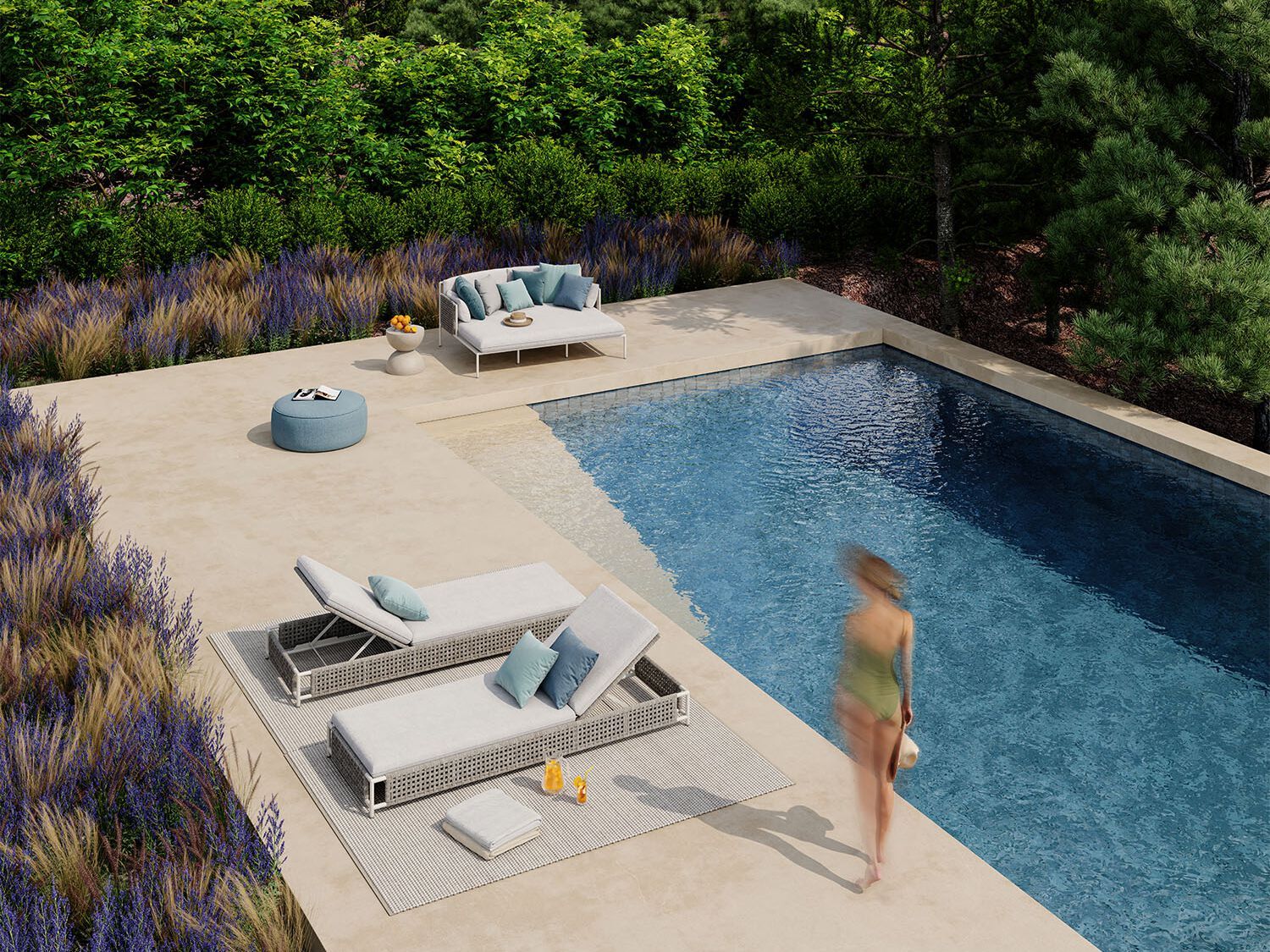 Алюминиевая откидная Садовая кровать Walters Summer ARCH-00011861 - Вид №4