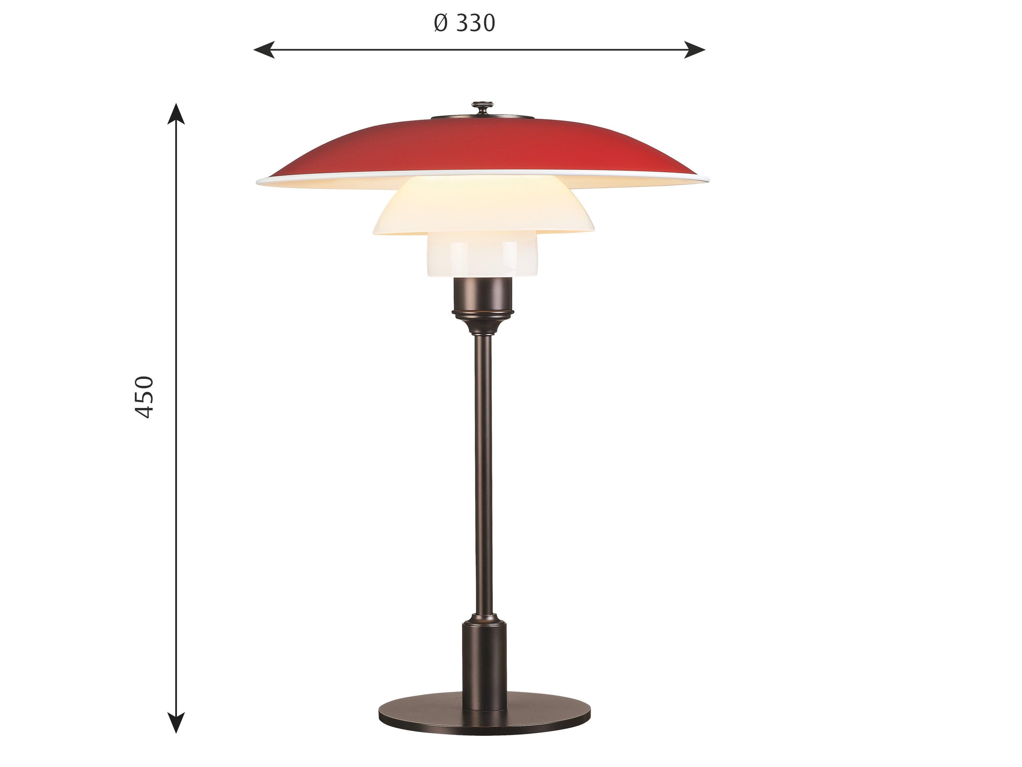 Настольная лампа из опалового стекла Ph PH 3½-2½ ARCH-00074859 - Вид №13
