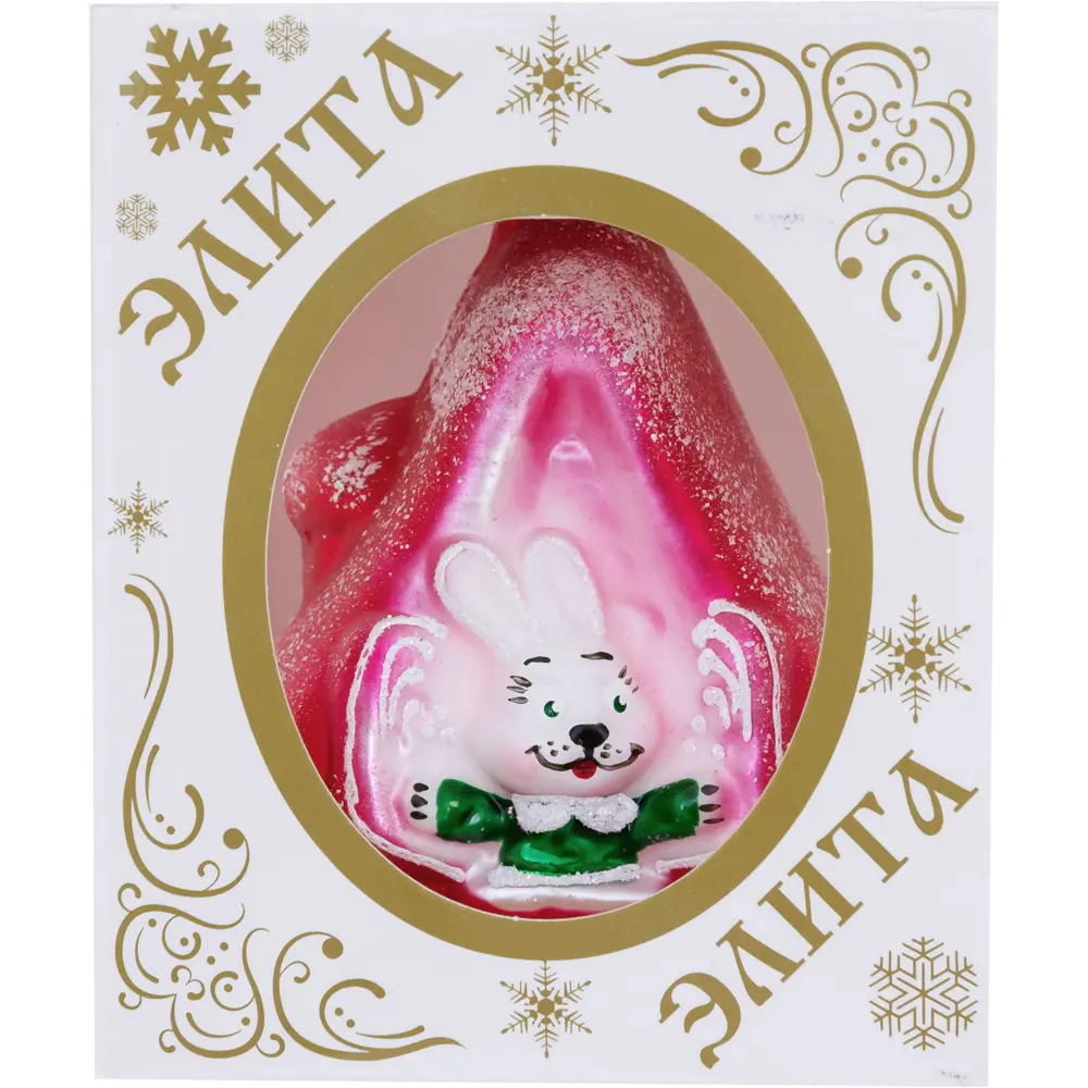 Ёлочное украшение «Зайчик в избушке» 8 см в коробке 82752974 STLM-2182459 Santreyd  - Вид №3