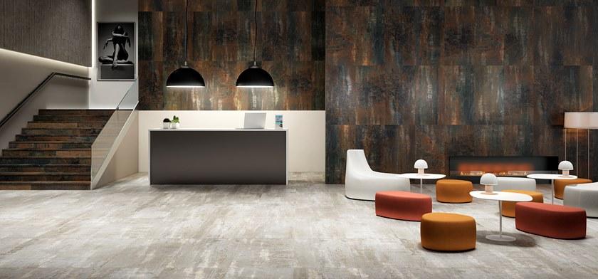 APAVISA Стены / напольная плитка из керамогранита под металл Metallo sun-id-1454763 - Вид №7