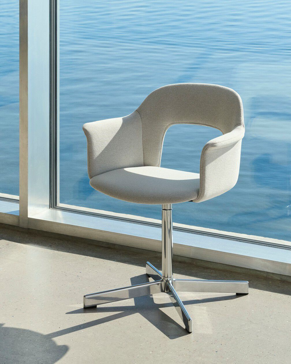 Вращающийся мягкий стул с подлокотниками Hay макет ARCH-00039533 - Вид №11