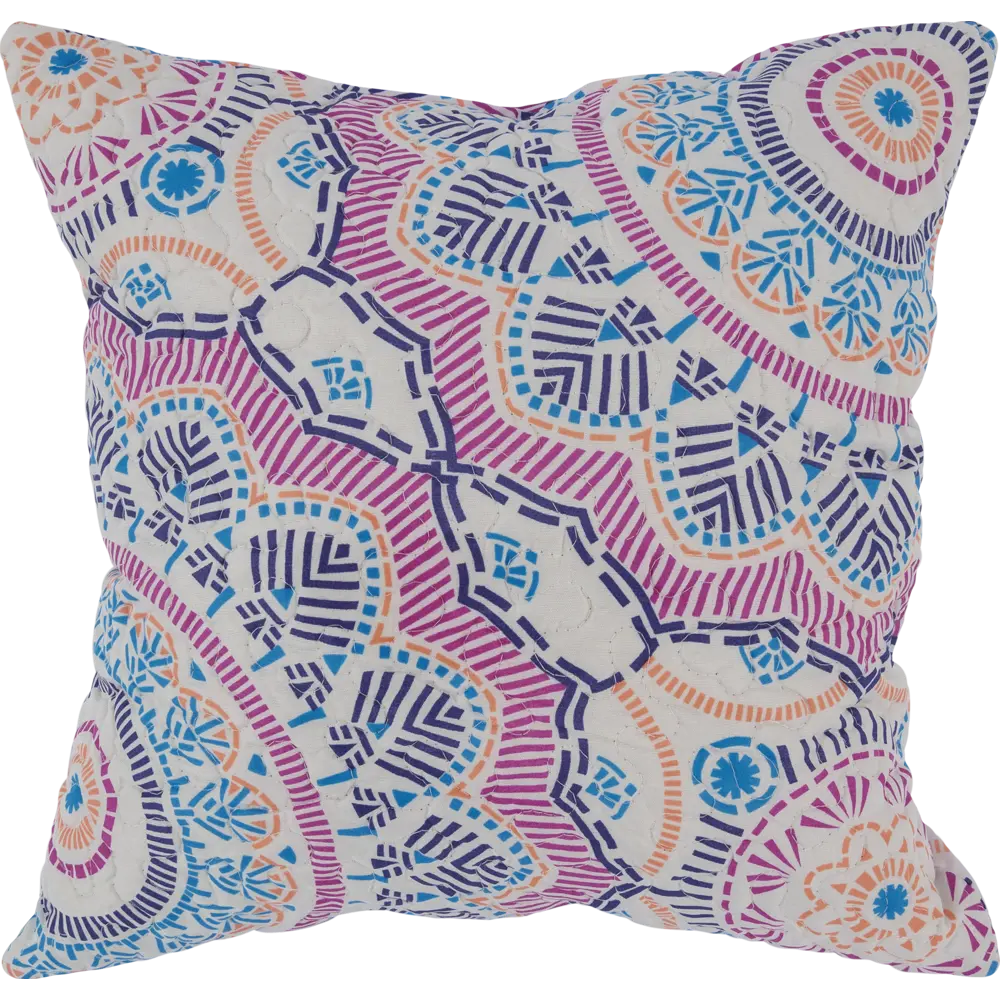Наволочка декоративная стёганая Boho, 40x40 см, цвет розовый 82041966 STLM-2105628 Santreyd