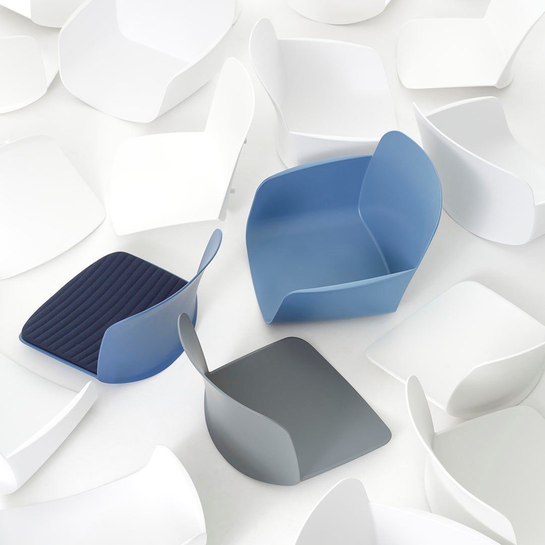 Вращающееся кресло на полипропиленовом насесте VAGHI свободное кресло ARCH-00089750 - Вид №4