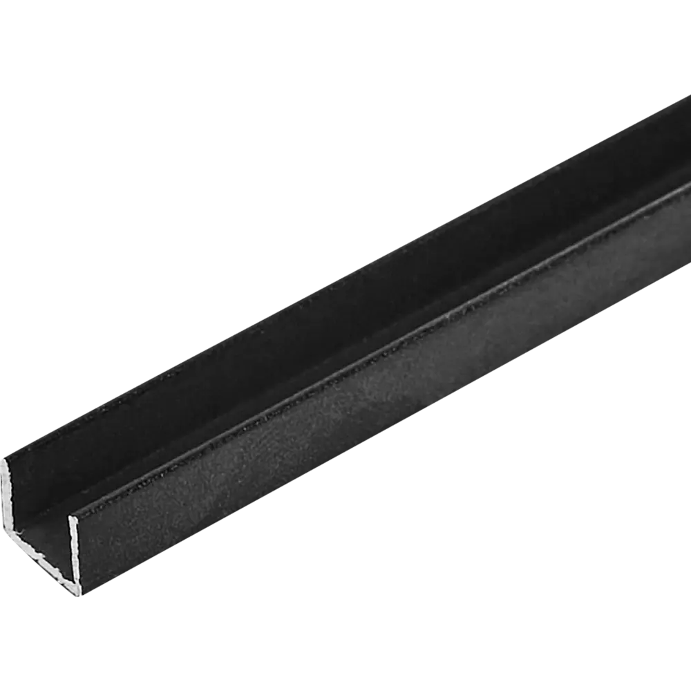 Планка торцевая П-образная 60x0.9 см для стеновой панели 6 мм цвет черный Santreyd STLM-2180048