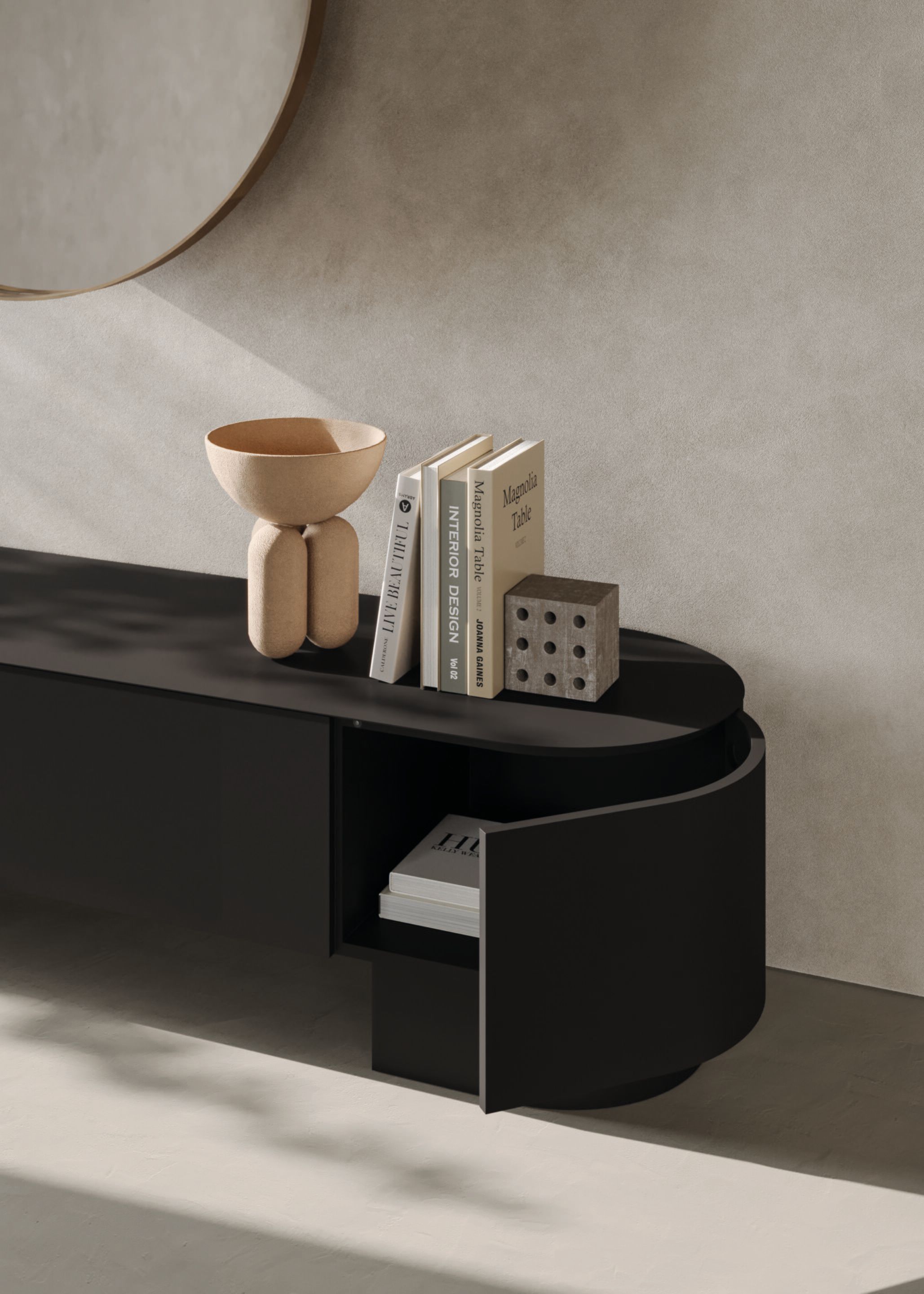 Окрашенный металлический шкаф для телевизора Ronda Design Asteria ARCH-00129104 - Вид №3