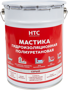 84783424 Мастика гидроизоляционная полиуретановая 6 кг цвет серый STLM-0055076 HTC