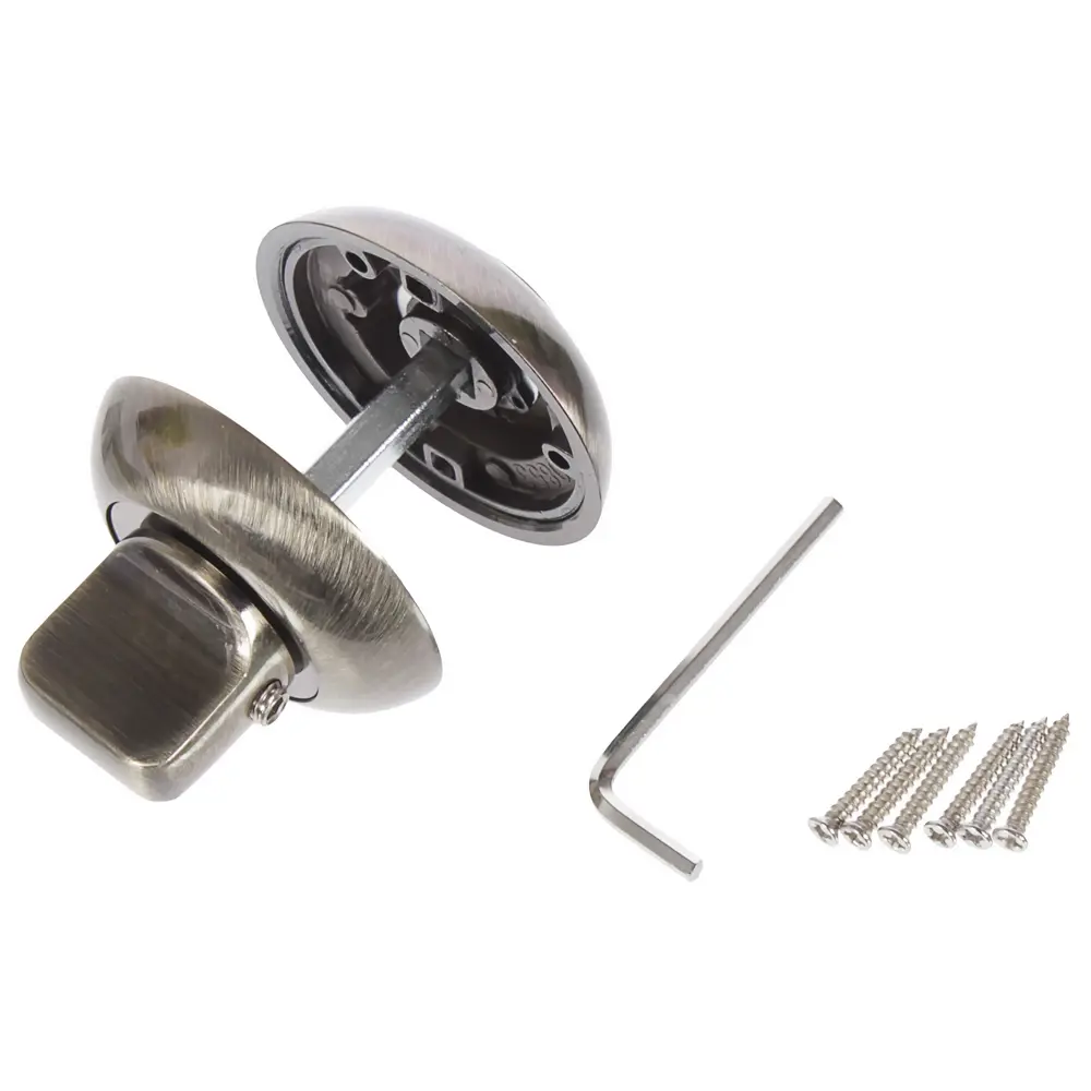 Фиксатор-вертушка для дверей Inspire круглый, цвет бронзовый STLM-2005756 - Вид №1