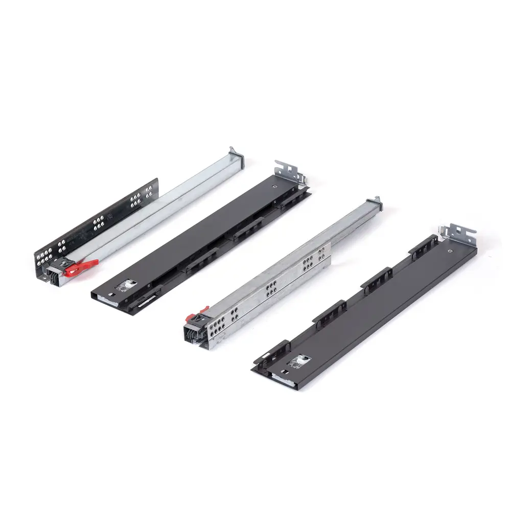 Комплект роликовых направляющих Flowbox h58 500 мм, сталь, цвет антрацит 85441354 STLM-2076046 Santreyd  - Вид №1