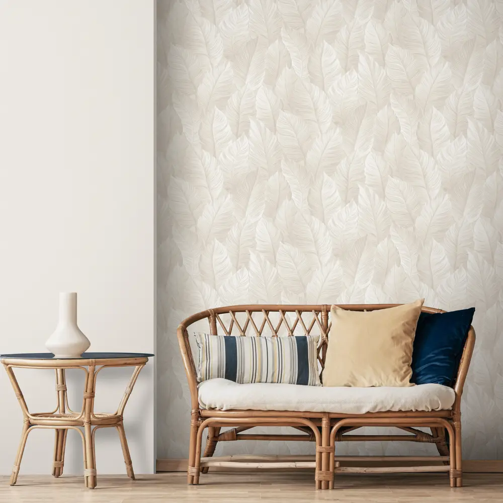 Erismann Samui: Флизелиновые обои светло-бежевые с растительным орнаментом 89405519 STLM-1578057 - Вид №4