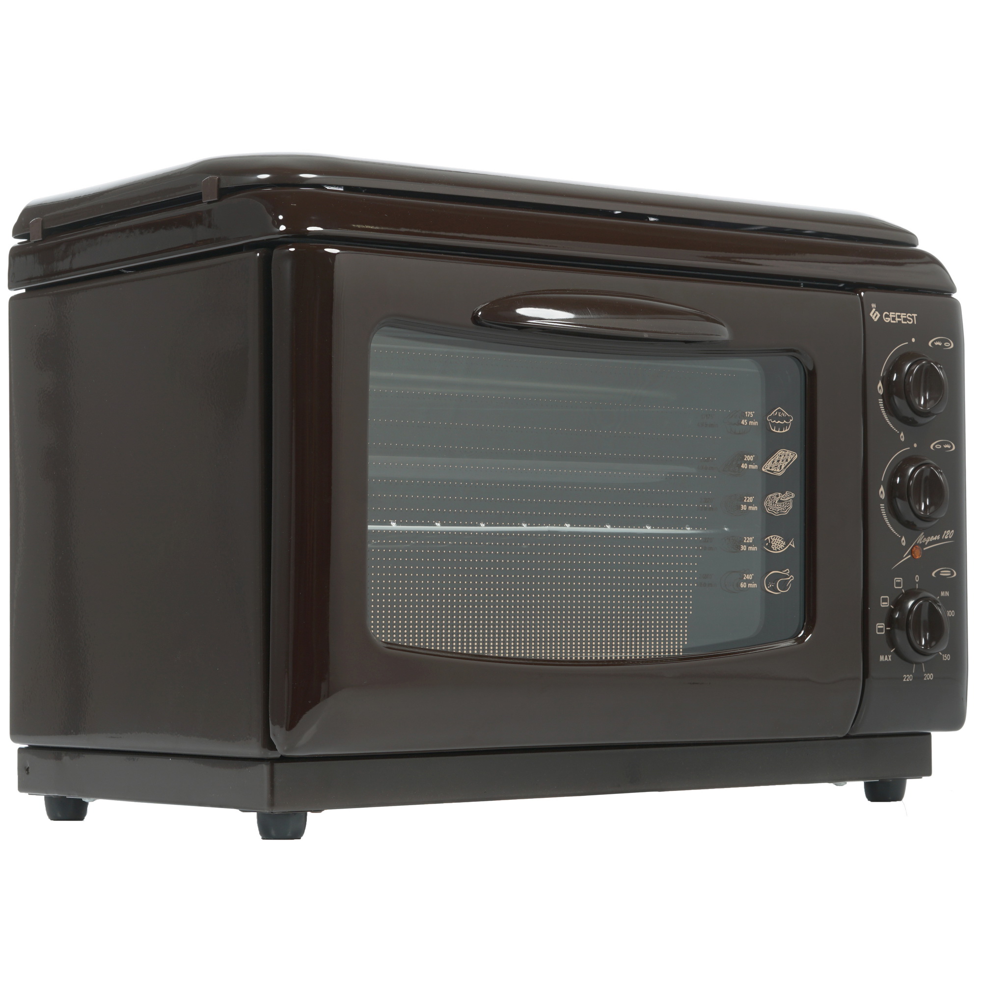 7928751 Мини-печь GEFEST ПГЭ 120 К19 коричневый STDN-0079398 - Вид №1