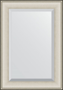 BY 1276 Зеркало с фацетом в багетной раме - травленое серебро 95 mm EVOFORM Exclusive