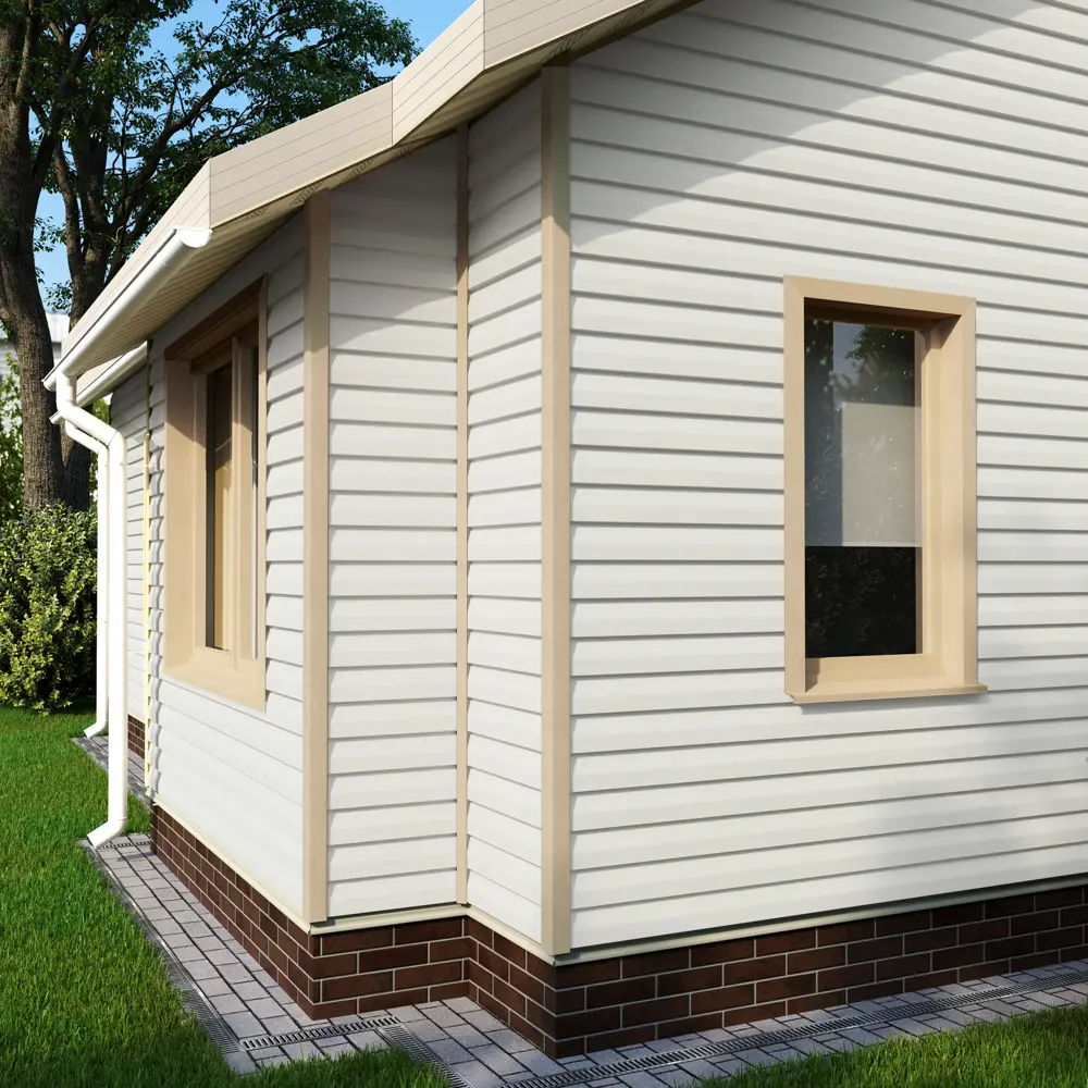 83577511 Сайдинг виниловый Artens Брус 3 м Белый 0.609 м² STLM-0041934  - Вид №3