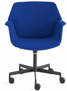 Lapalma Поворотное офисное кресло из ткани с 5 спицами Uno