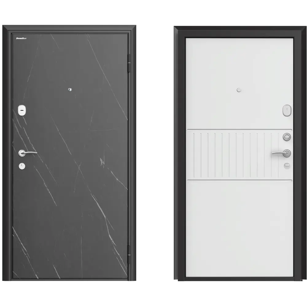 Дверь входная металлическая Премиум New 98x205 см правая силк милк DOORHAN STLM-2203786
