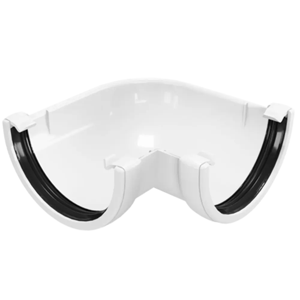 Угол желоба 90° белый FINEBER STLM-2160066