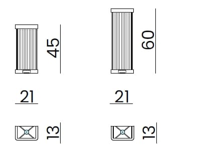 Стекло с регулируемой яркостью светодиодный настенный светильник Bizzotto Italia Атмосфера ARCH-00029570 - Вид №3