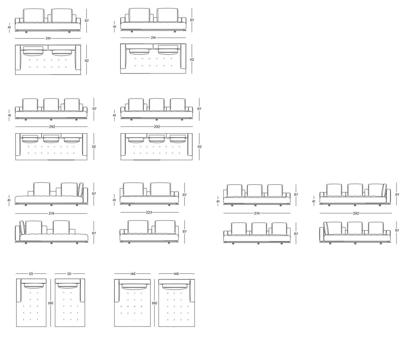 Диван из ткани или кожи Zanotta SHIKI ARCH-00145482 - Вид №2