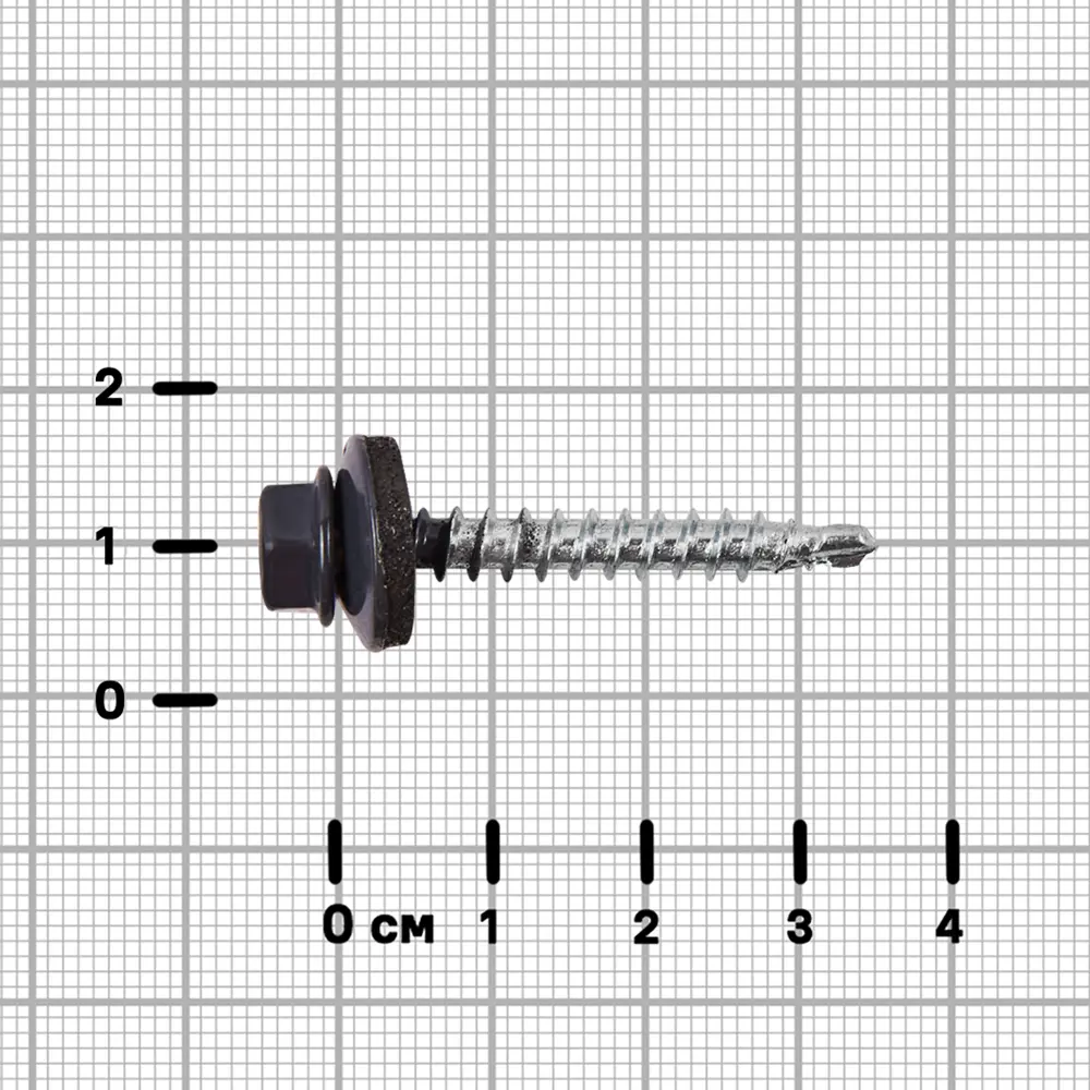 Кровельные саморезы Standers с пресс-шайбой для надежного монтажа 89213007 STLM-1004835 - Вид №2