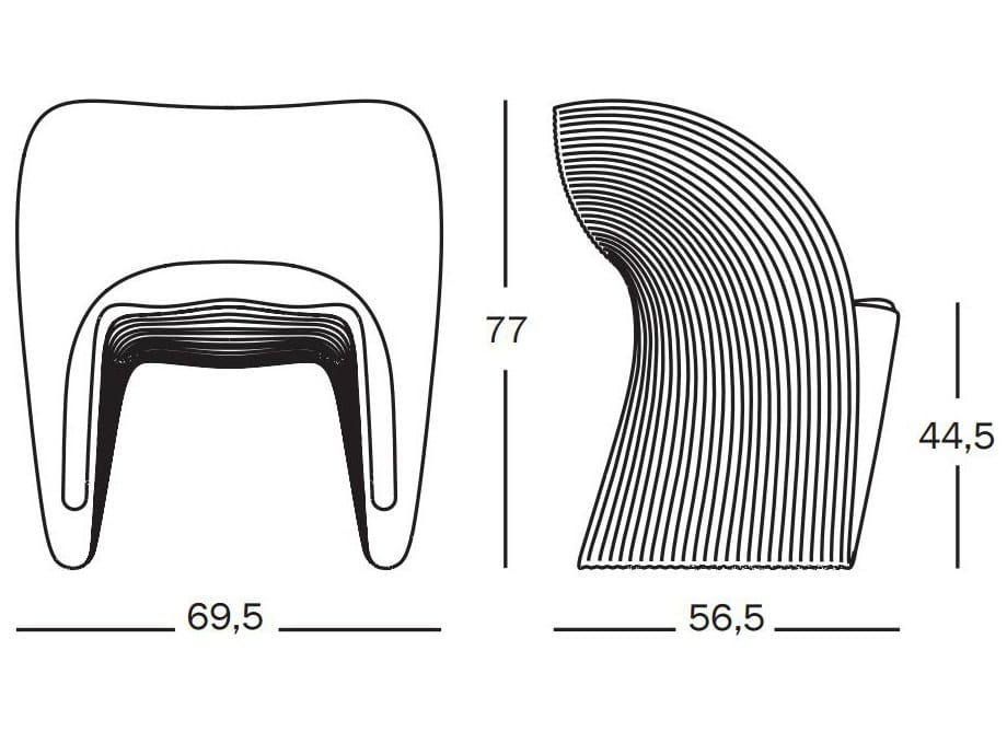Кресло из полиэтилена Magis RAVIOLO ARCH-00085602 - Вид №4
