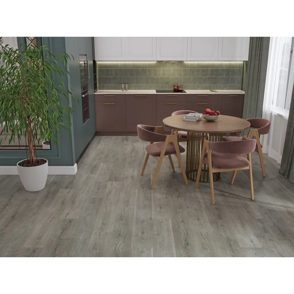 SPC плитка Kreaforta Дуб Аксай - напольное покрытие премиум-класса 89396948 STLM-1569118 - Вид №7