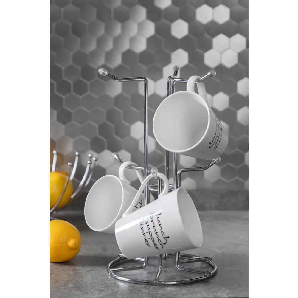 Держатель чашек NEO 16.5x16.5x30 см сталь цвет хром Santreyd STLM-2100867 - Вид №3